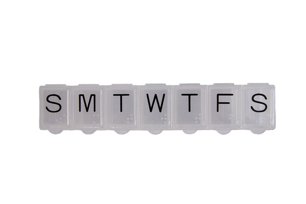 Style Rx® 7-Day Designer Pill Box Case - Les Fleurs de Midnight